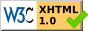 Page valide XHTML 1.0 Strict